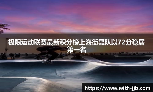 极限运动联赛最新积分榜上海街舞队以72分稳居第一名